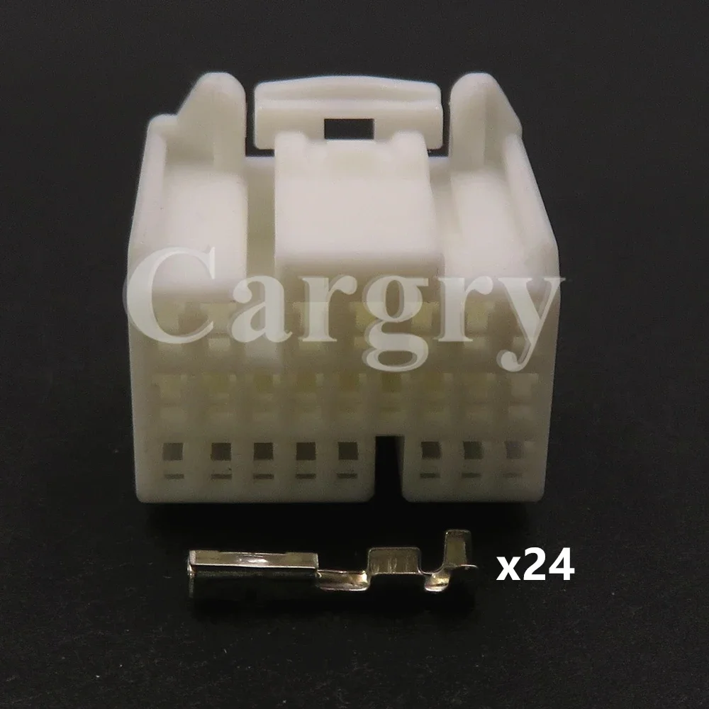 1 Set 24P Auto Accessories Car Plastic Housing Unsealed Socket With Terminal 1 Series AC Assembly Automobile Adapter