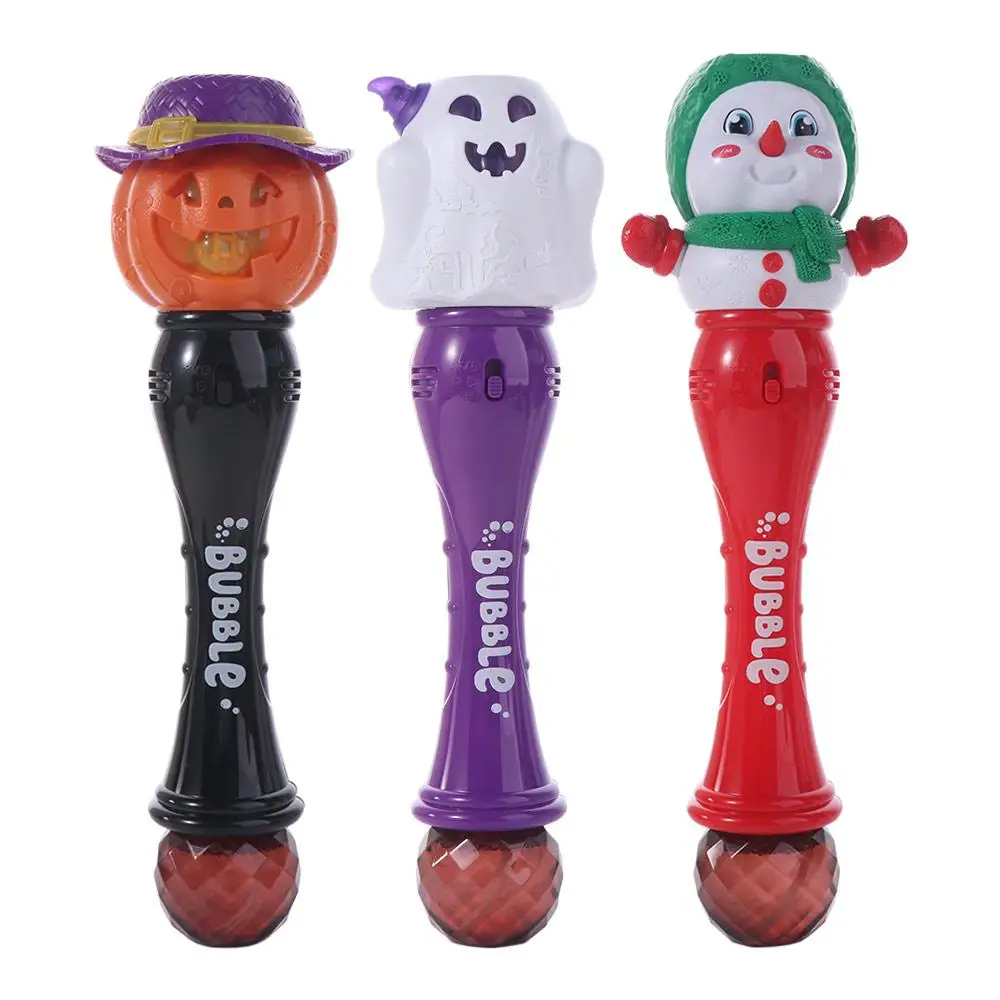 Creative Pumpkin Bubble Machine Light Up Portable Soap Water Launcher Electric Funny Bubble Maker Machine Summer Toys