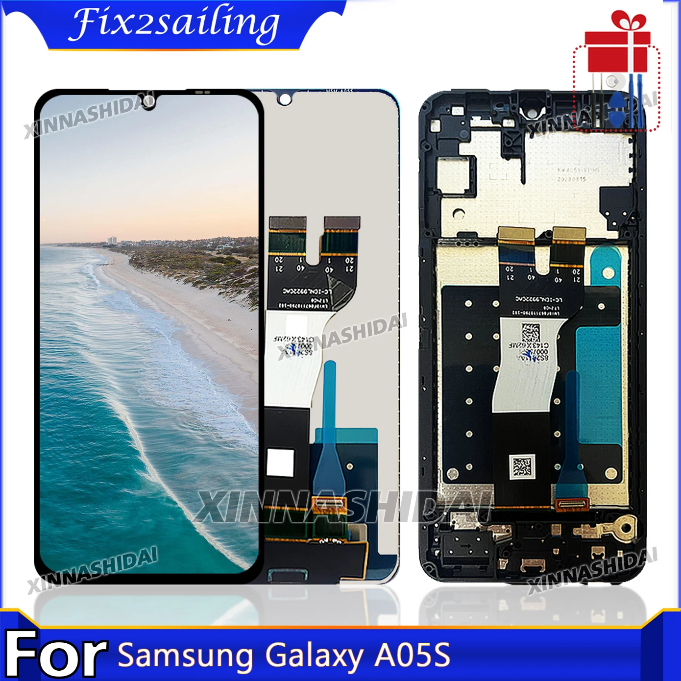 Display For Samsung Galaxy A05S A057F LCD Display Touch Screen Digitizer Assembly For Samsung A05S A055F Screen Replacement