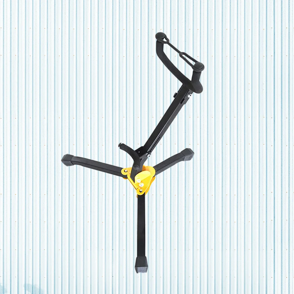 

Foldable Saxophone Holder Compact Lightweight Adjustable Backrest Portable Saxophone Stand Metal Rust-Proof Triangular Support