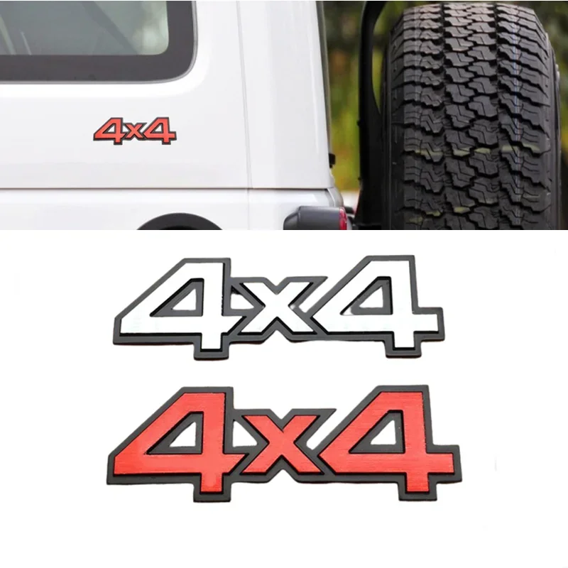 3D Metal 4X4 Car Rear Trunk Stickers Emblem Badge For JEEP Grand Cherokee Commander Renegade Wrangler Compass Patriot Rubicon