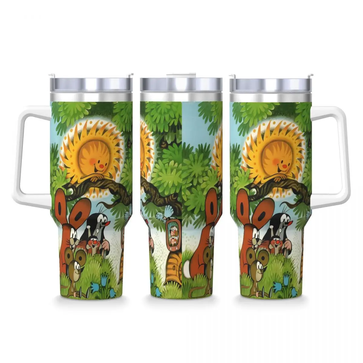 

Стакан из нержавеющей стали, кофейная кружка «Маленький крот», сохраняет тепло, холодный напиток, автомобильные кружки, дизайнерская бутылка для воды для путешественников