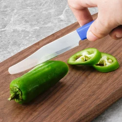 Cortador de frutas multifuncional resistente, mango cómodo, herramientas para rebanar frutas, utensilios de cocina, cuchillo