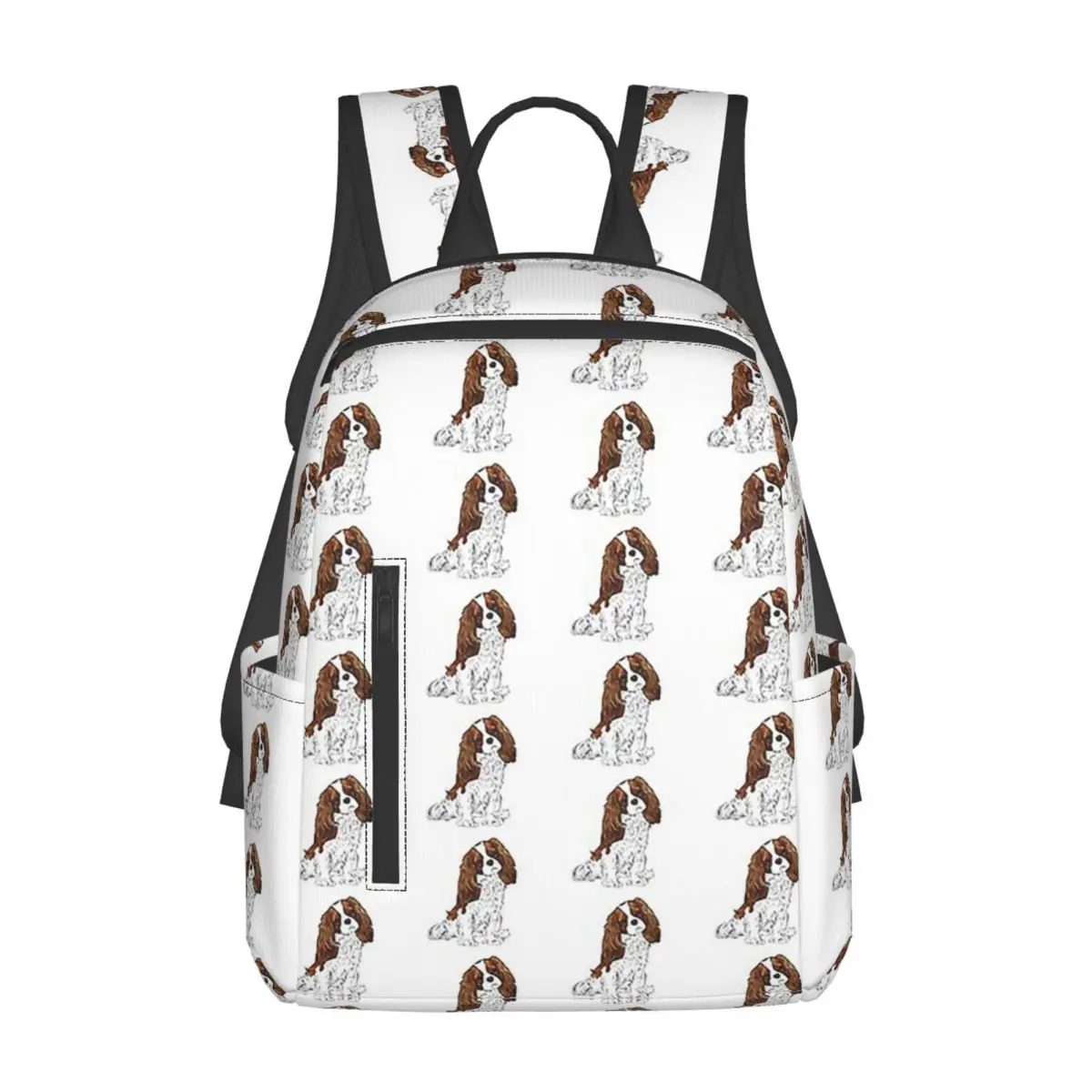 

Cavalier King Charles Spaniel - Blenheim Backpack Large Capacity Kids BookBag School Bag Shoulder Bags for Men Women