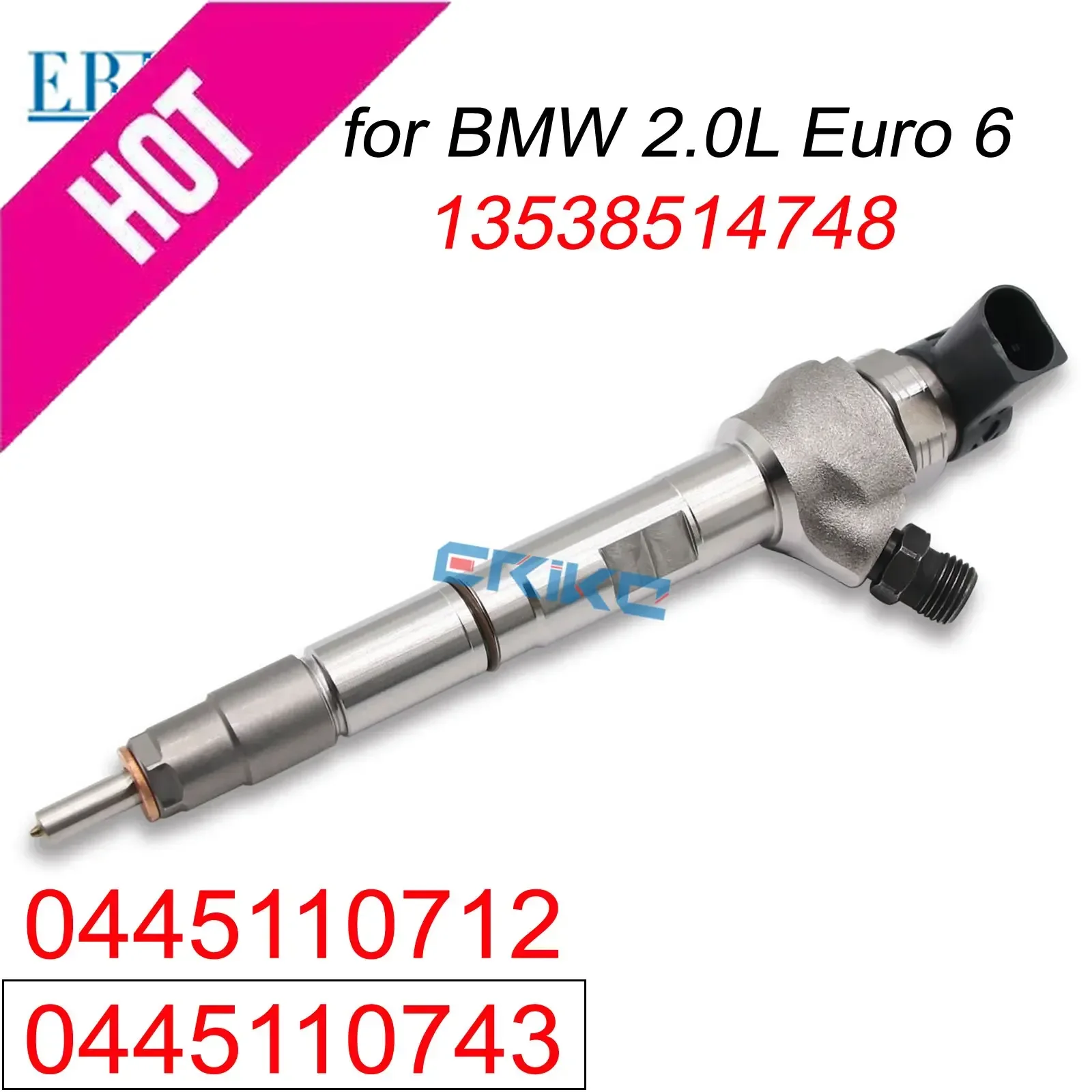 0445110712 0445110743 Common Rail Sprayer 0445110 743 Injector for Bosch BMW 2.0L Euro 6 13538514748 Diesel Nozzle 0 445 110 712