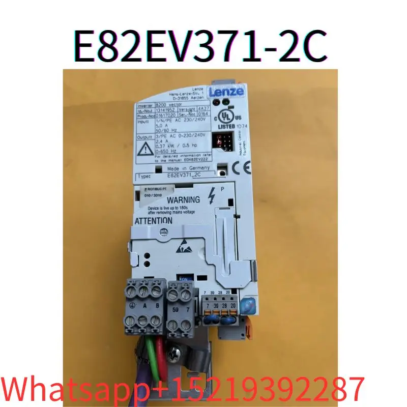 second-hand E82EV371-2C frequency converter  tested ok