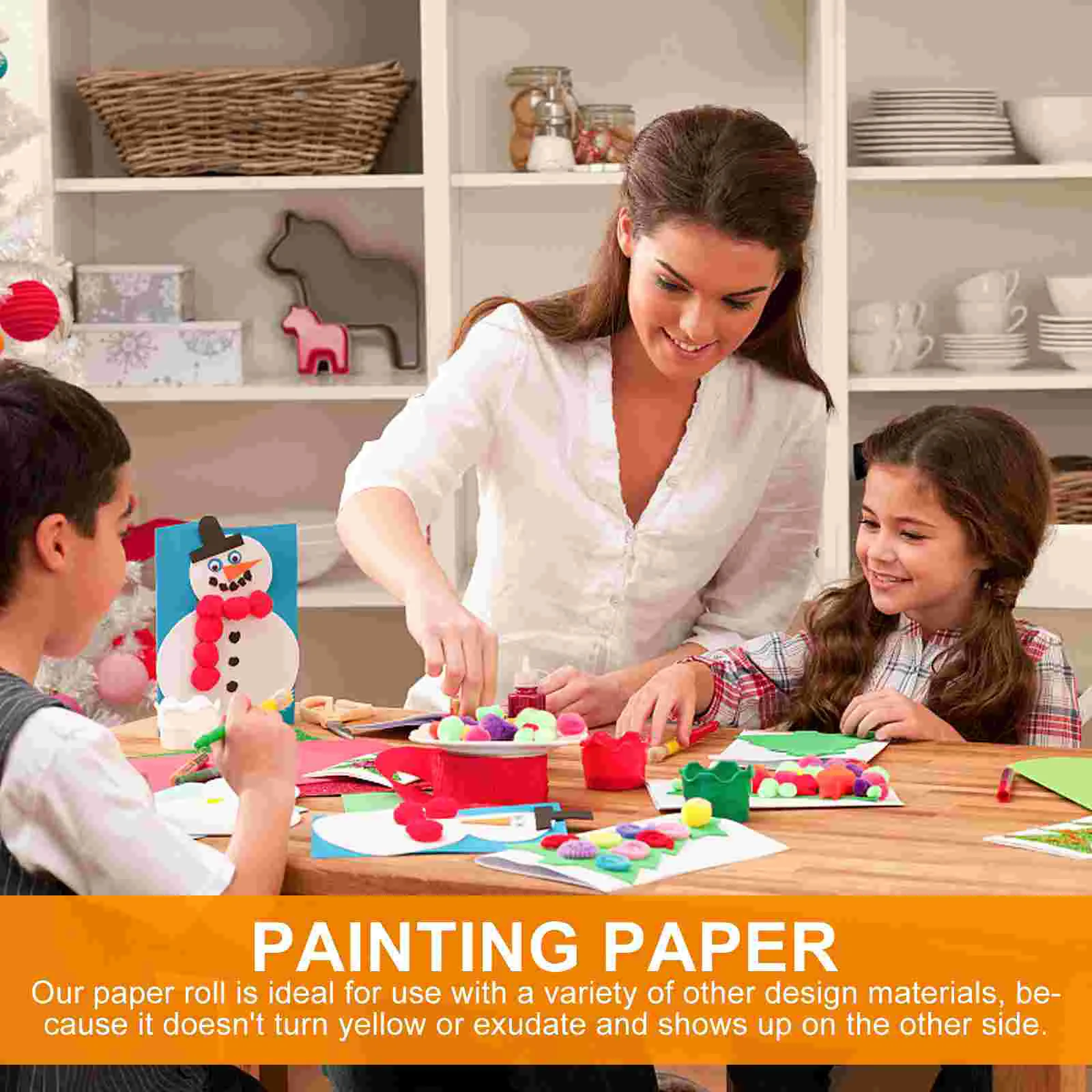 

2 Rolls Sketch Paper Drawing Child Packing Painting Table Top Easel Bulletin Board