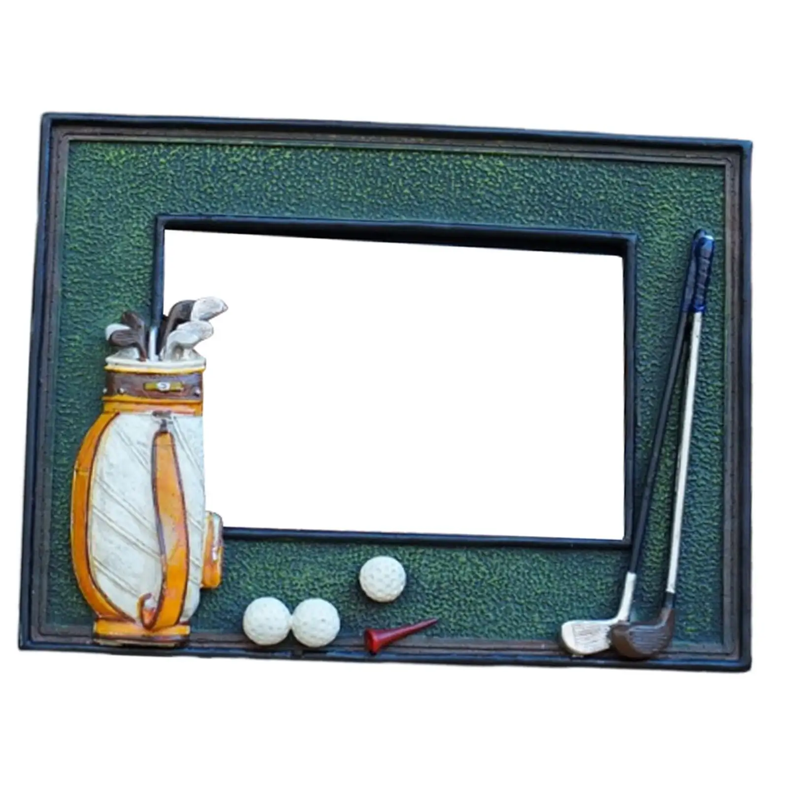 Stylish Resin MDF Golf Picture Frame Standing Ornament for Memorable Event Display and Birthday Gift