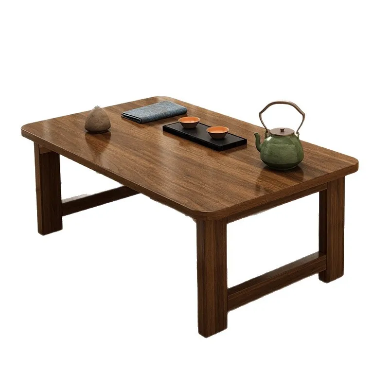 Mesa con ventanal, mesa pequeña, mesa de té tatami japonesa, mesa kang, mesa de centro plegable, mesa kang, mesa de suelo, mesa baja