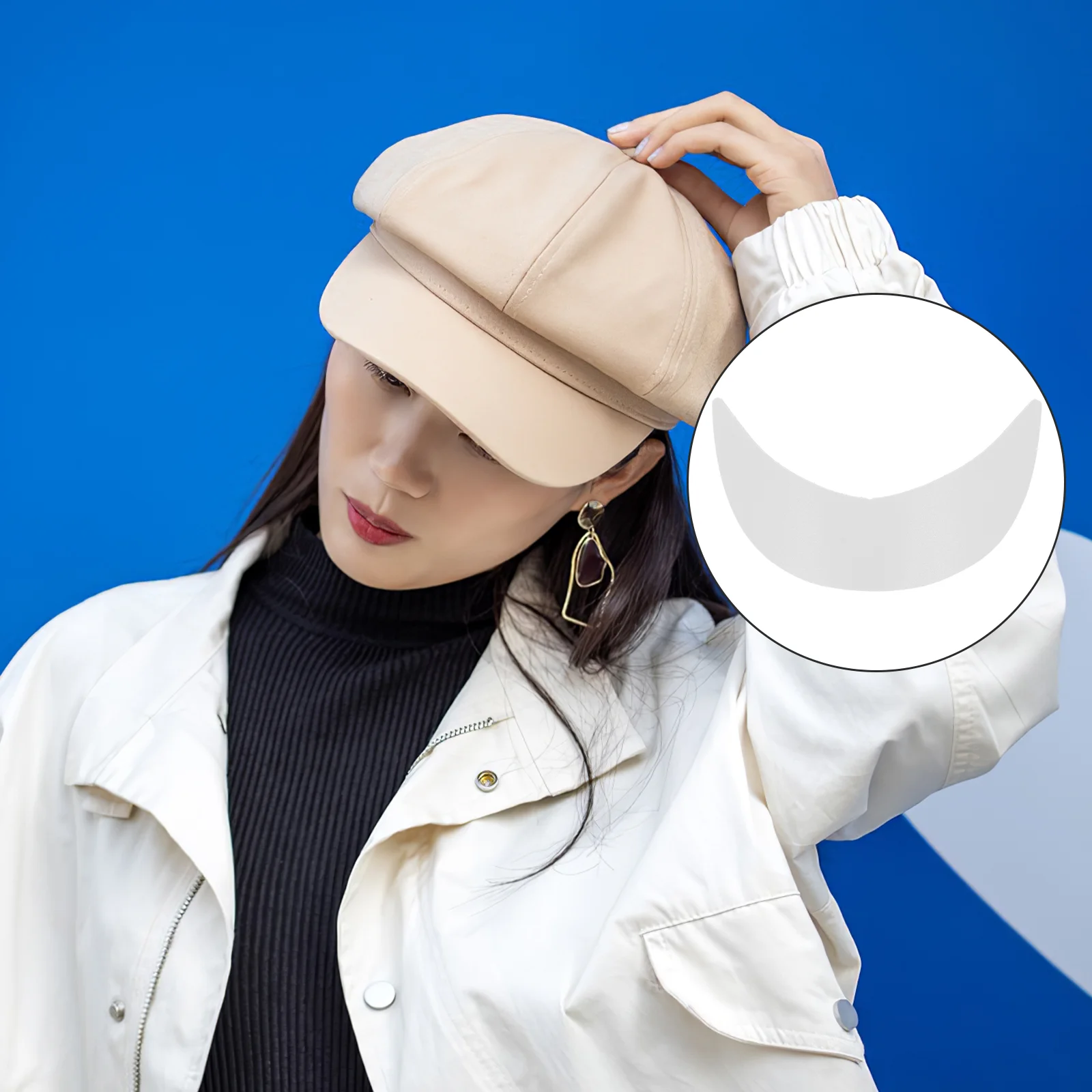 Visera de visera con visera para sombrero de piezas, accesorios de visera con visera, inserto moldeador de gorras, insertos de sol delineadores para