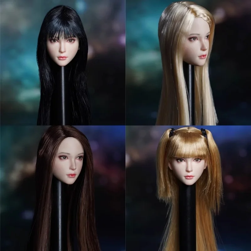 

SDH028 Женская голова, скульптура 1/6, военная модель женской головы с белой кожей, полумягкая