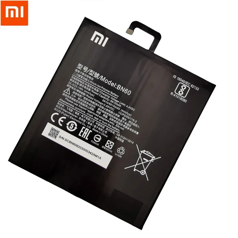 Xiao Mi New 100% Original BN60 6010mAh For Xiaomi Pad 4 Mipad 4 Mobile Phone In Stock Batteries Batteria With Gift Tools