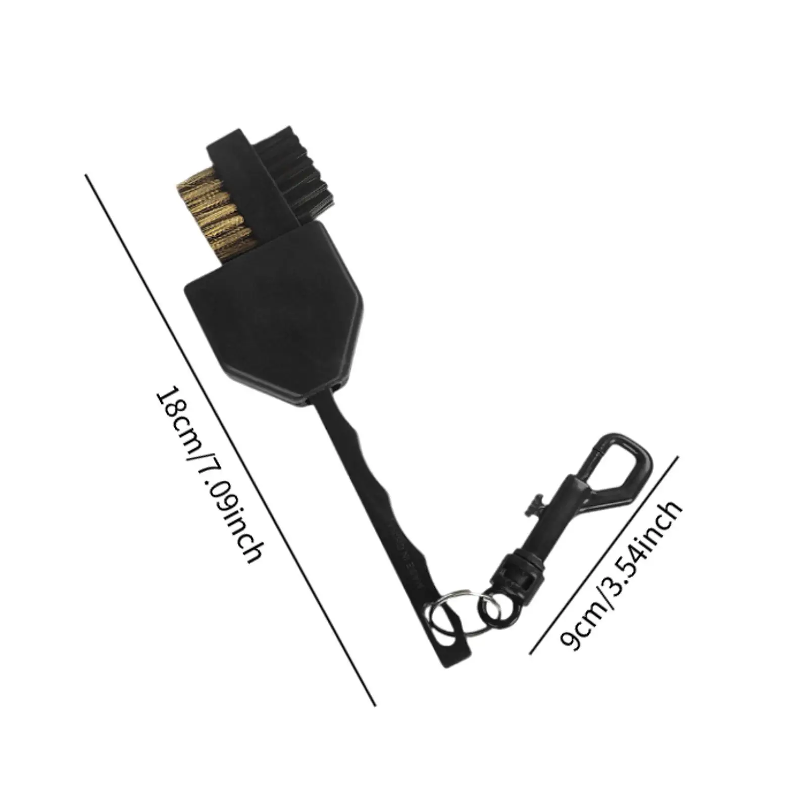 

Golf Club Brush Golf Groove Cleaning Tool with Protector Cover Double Sided Cleaner Brush Supplies for Women Outdoor Sport