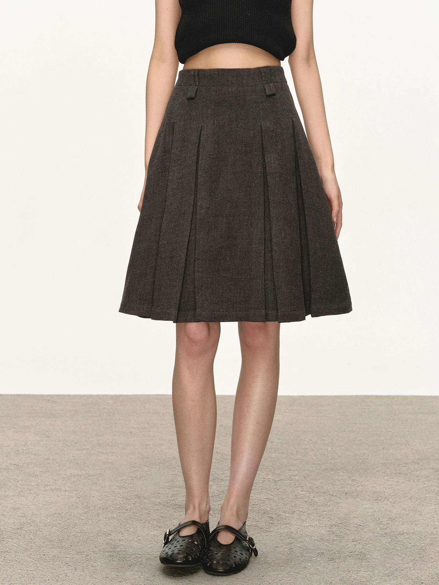 

Юбка женская Anna Aneae Design, шерстяная, в клетку, весенняя, с высокой талией, А-силуэт, миди, не просвечивающая, модная, элегантная