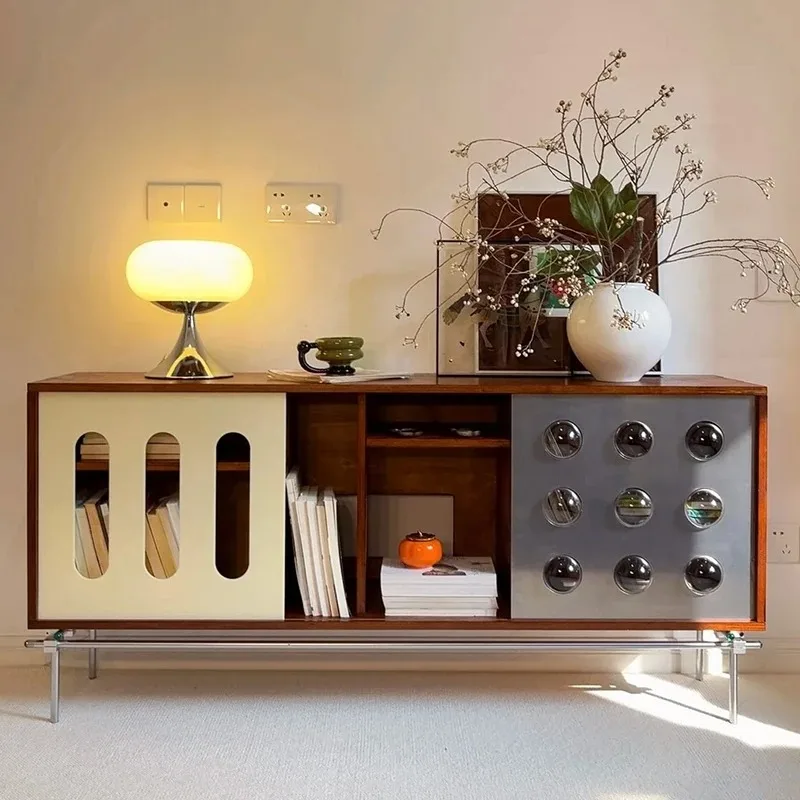 Ocean hole board, color matching creative TV cabinet, dining side cabinet, living room bedroom locker