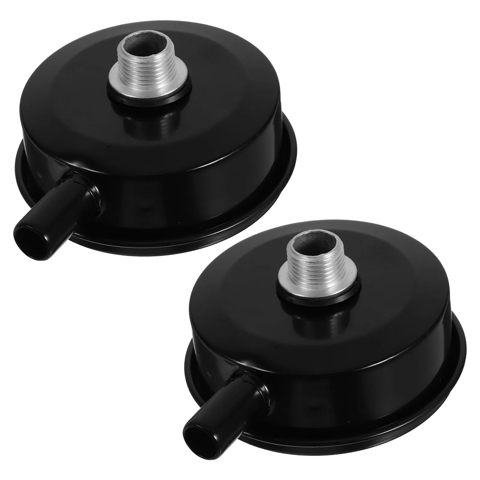 

2pcs Air Compressor Muffler Black 2cm Belt Style Filter Silencer Noise Reduction Efficient Filtration Pneumatic Muffler