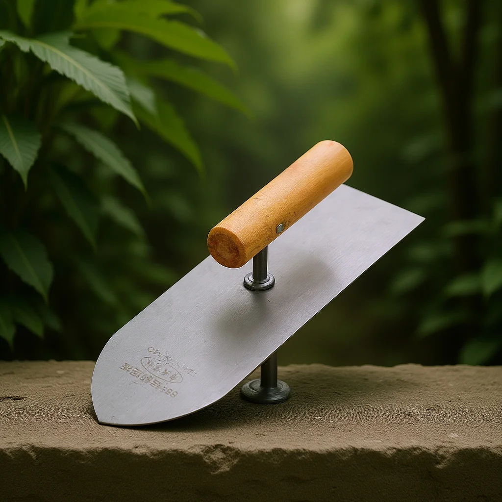 مجرفة خرسانية فولاذية بتصميم مدبب أداة بنية يدوية رائعة لتشطيب الجدران للاستخدام الداخلي والخارجي أداة مجرفة يدوية