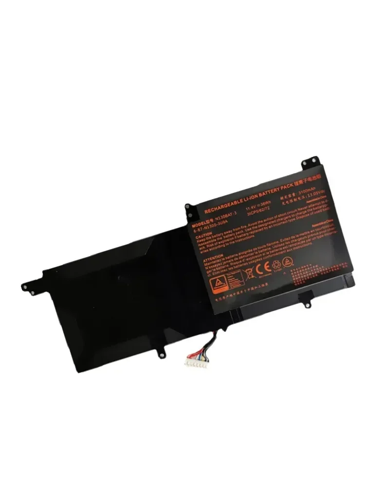 N130BAT-3 Laptop Battery for CLEVO N130BAT-3 6-87-N130S-3U9A N130BU 130WU N131BU N131WU NP3130 Pro 13 14 N130BU 11.4V 36WH