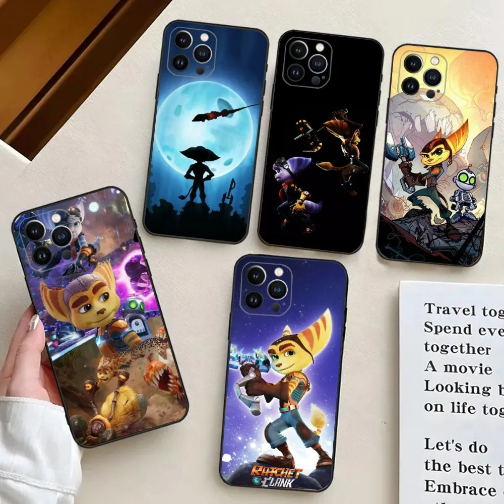 Ratchet Clank PS5  Phone Case For iPhone 15,14,13,12,11,Plus,Pro Max,XS,X,XR,SE,Mini,8,7 Soft Silicone Cover