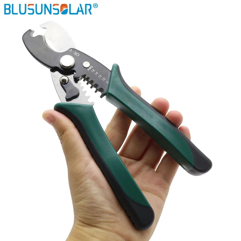 1 Piece New Arrival Multi Wire Stripper Cable Cutting Scissor Stripping Pliers Cutter 8-16AWG Cable Hand Tools Ferramentas