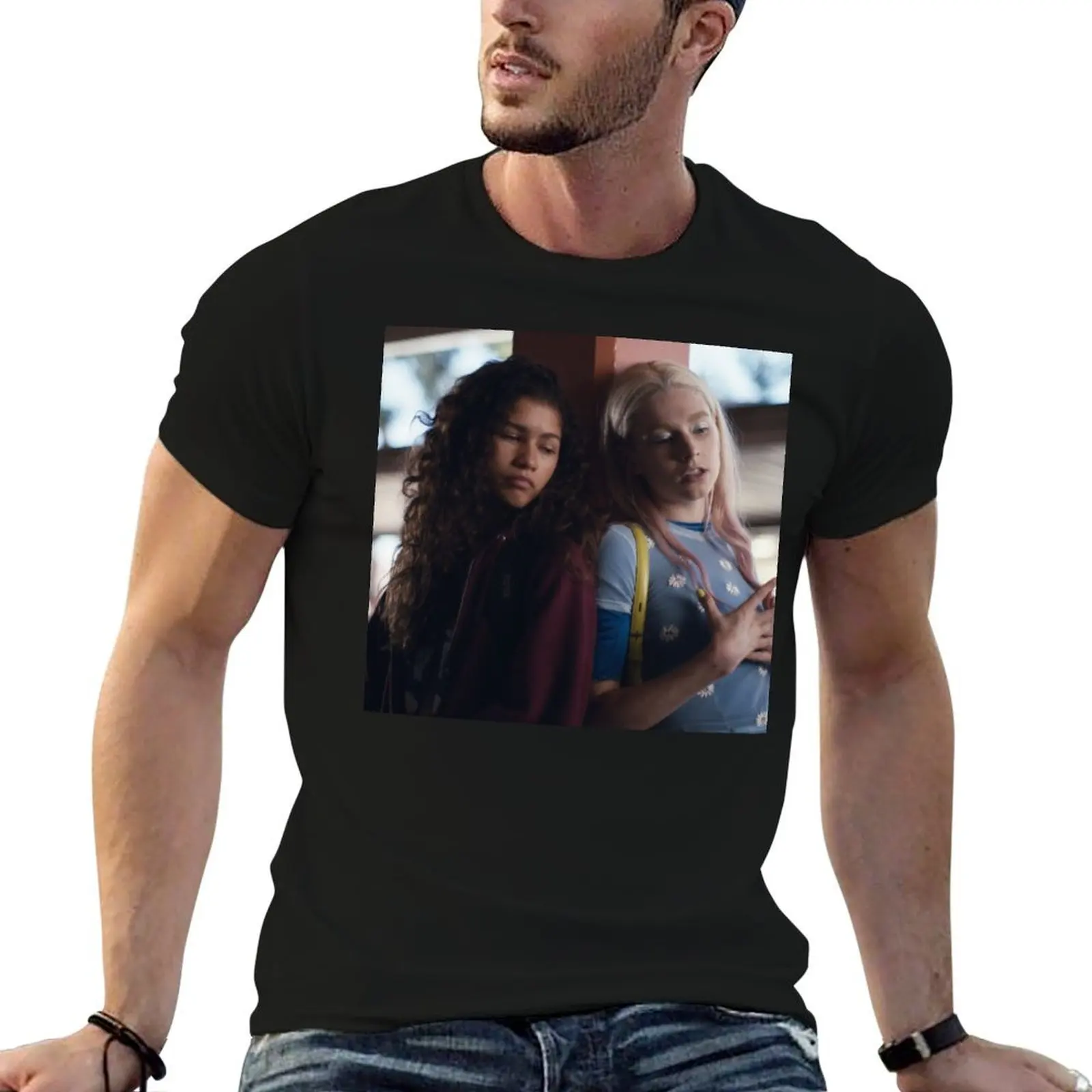 T-shirt Rue et Jules de Euphoria, t-shirt imprimé personnalisé, t-shirt en coton pour homme, t-shirts pour hommes