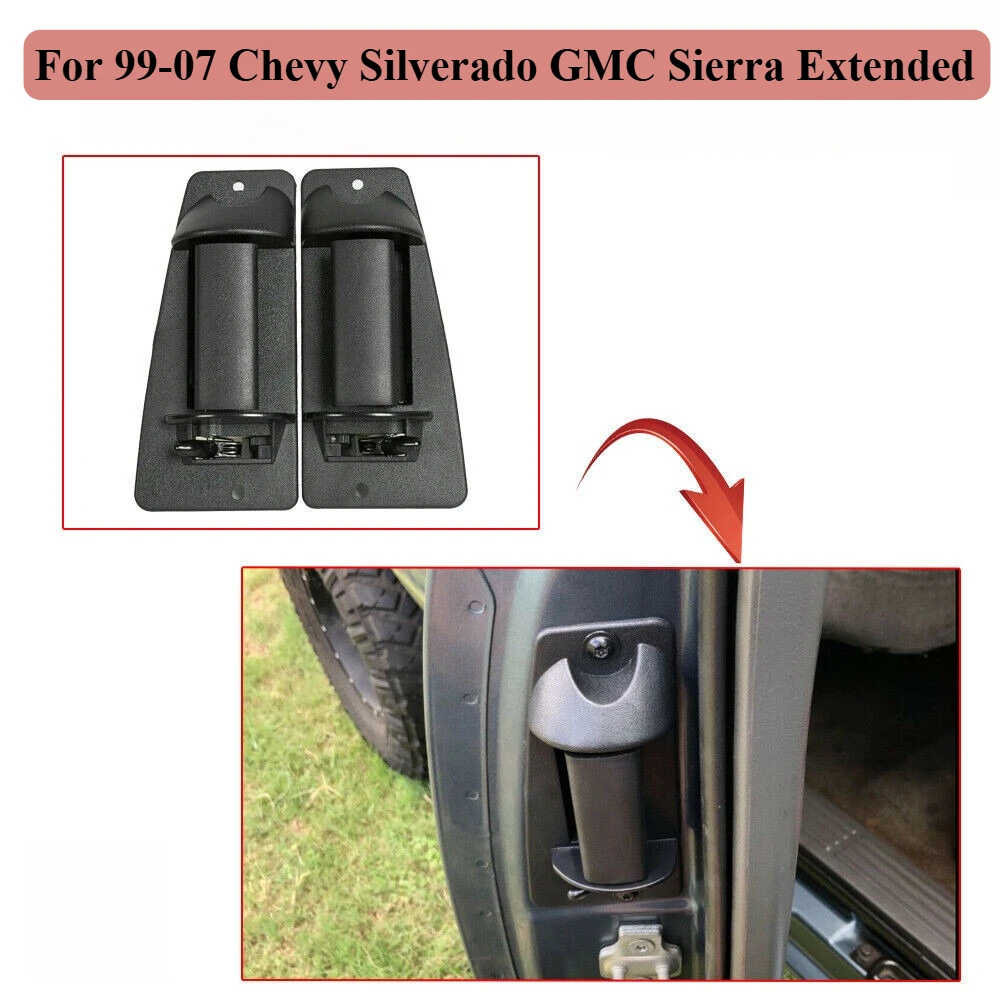 

1 пара задних наружных дверных ручек для Chevy Silverado GMC Sierra Extended 99-07 15758172/15758171
