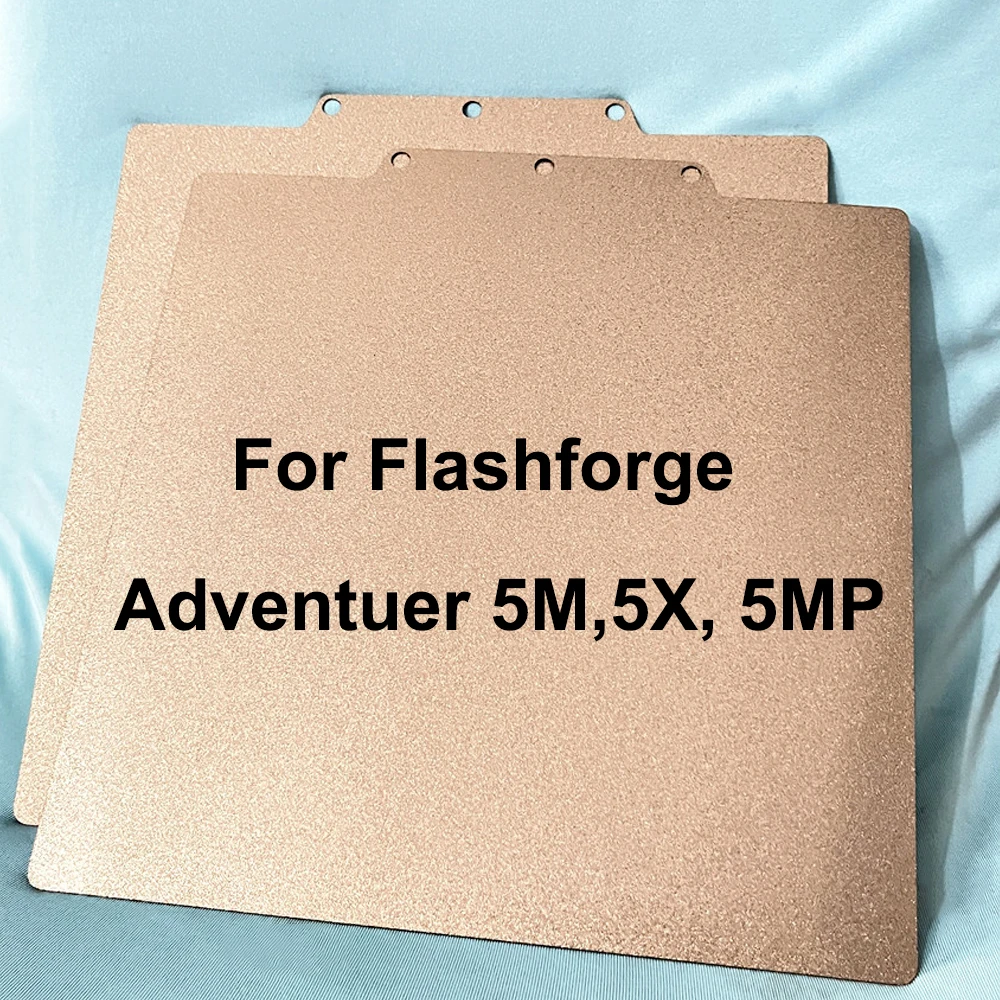 

PEI для Flashforge Adventurer 5X 5M AD5M Pro Сборная пластина Магнитный пружинный стальной лист 235x235 мм Двухсторонняя простыня PEO PET PEI