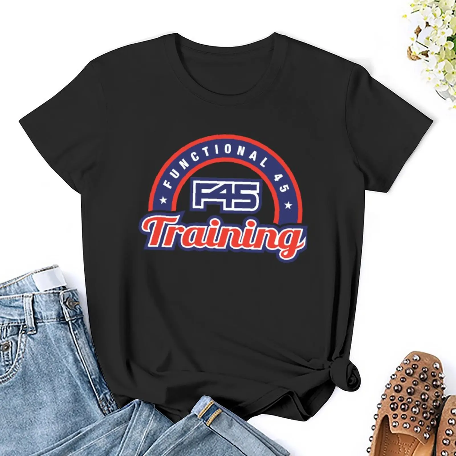 F45 Training T-Shirt Anime Sommerkleid ung Sommer Tops lustige T-Shirts für Frauen Grafik T-Shirts lustig