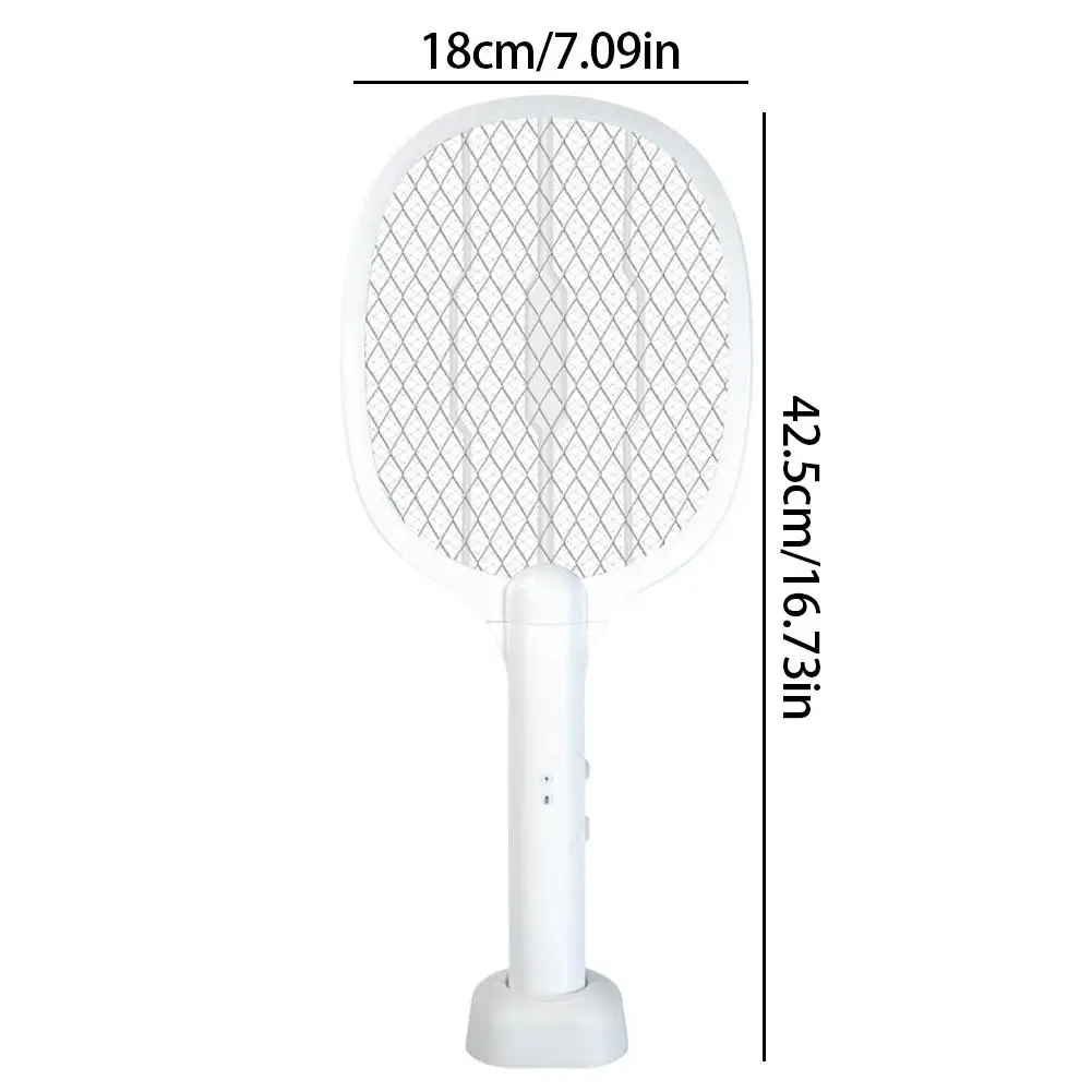Rechargeable Foldable Electric Mosquito Swatter Photocatalyst Mosquito Trap Lamp Dual-use Electric Shock Bug Zapper For Indoor