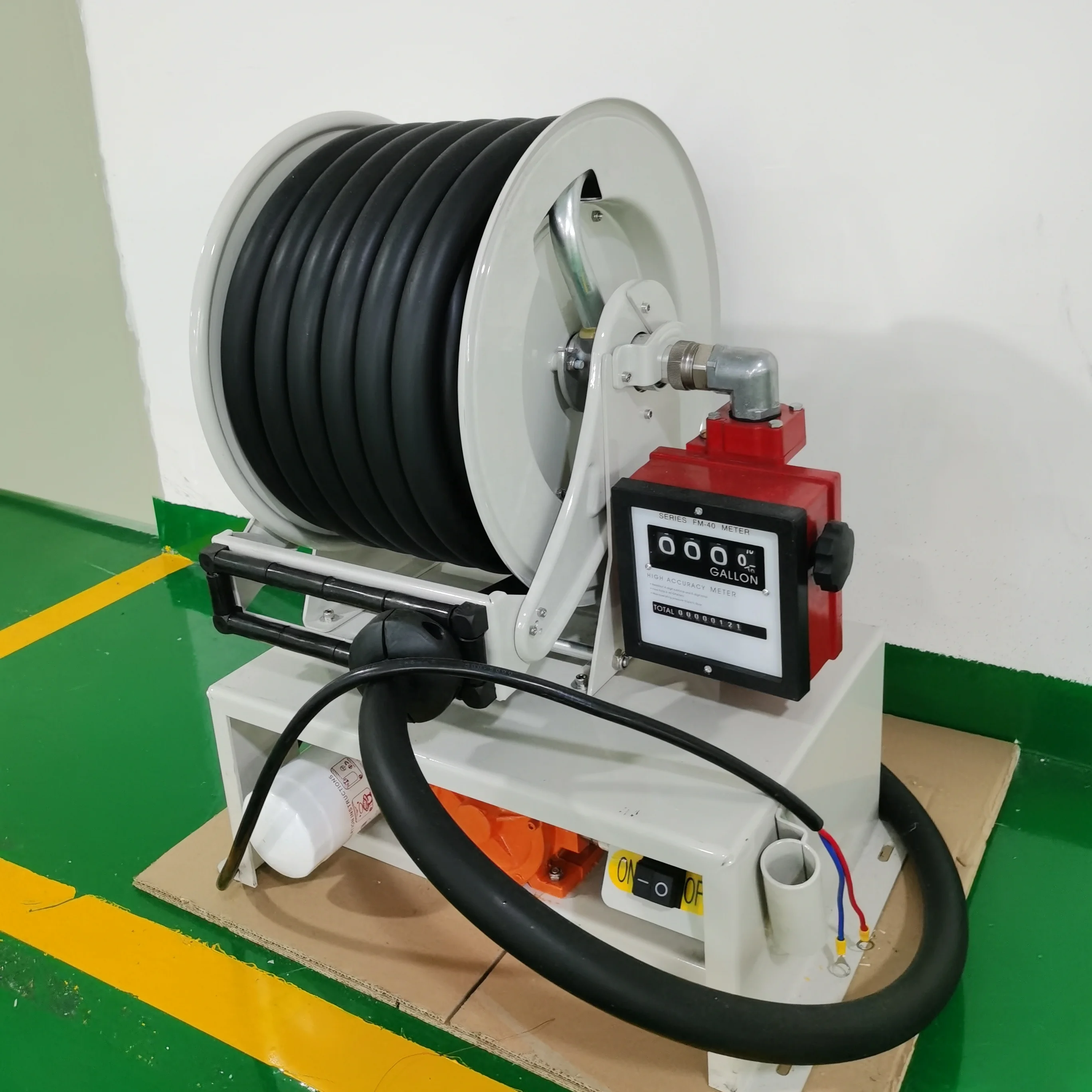 

Electric Rewind 15m 30m 50m Fuel Hose Reel Spring Retractable 3/4" 1" 2inch Fuel Hose Reel