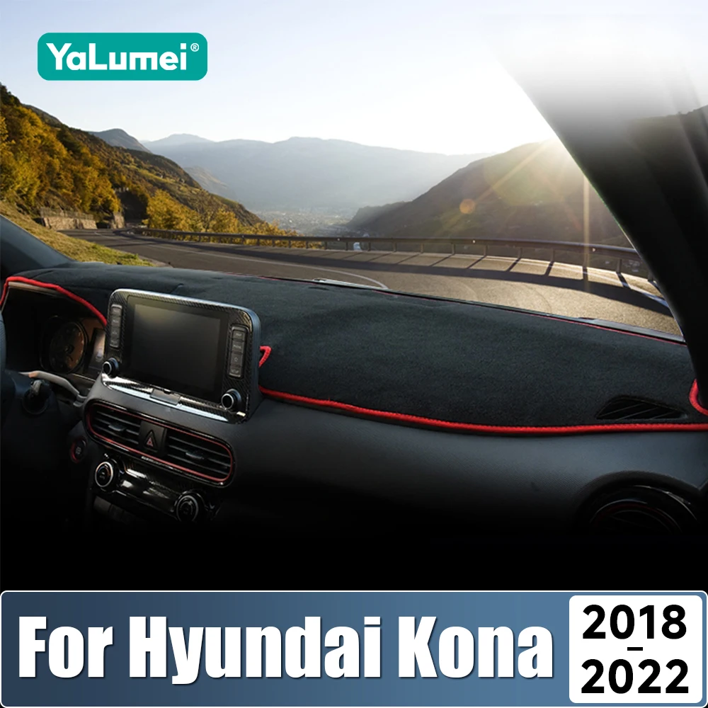 

For Hyundai KONA 2018 2019 2020 2021 2022 EV Car Dashboard Sun Shade Cover Instrument Desk Non-slip Mat Accessories