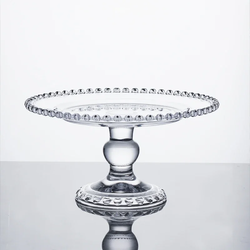 

Table glass tall cake tray display stand Mori set table tea