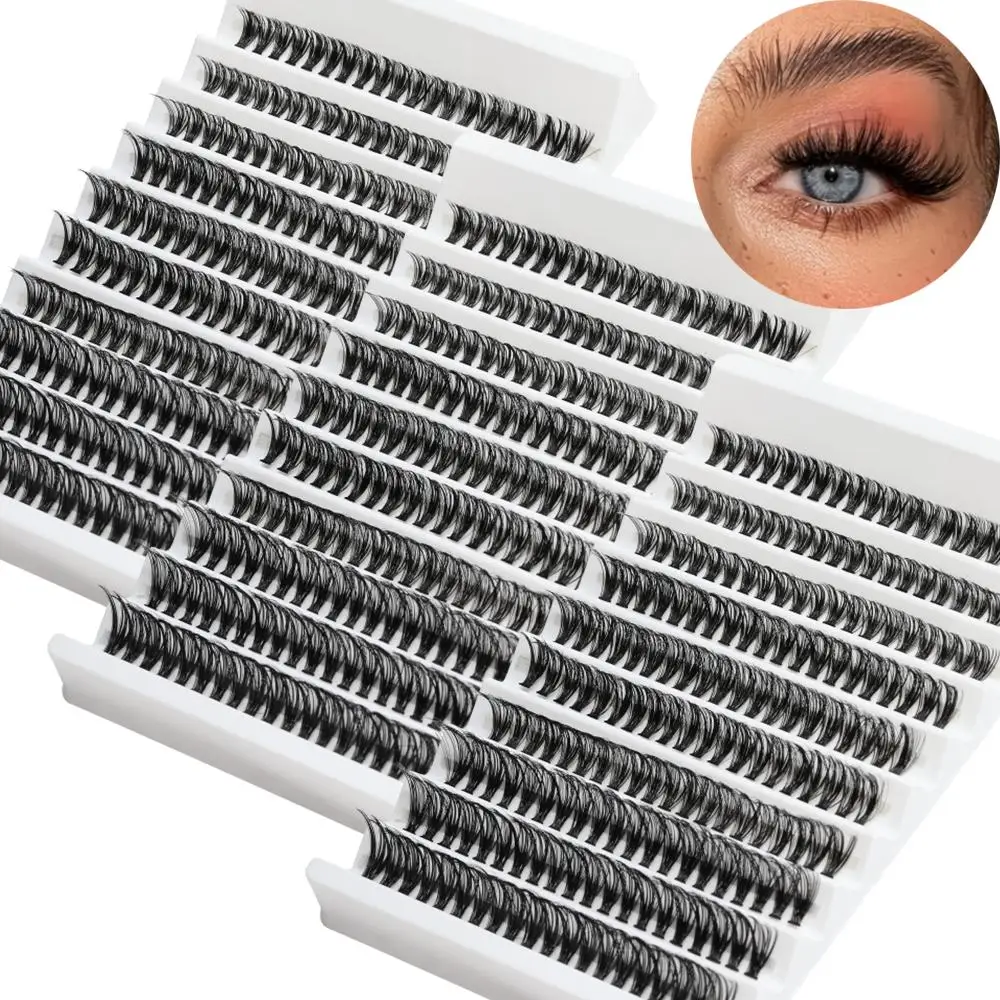 3 boxes of 600 DIY artificial false eyelashes, large capacity self grafting D-roll natural thick multi style eyelashes 8-16mm