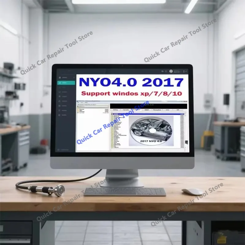 hot NYO4.0 Car Diagnostic Software 2017 Update with Install Video Vehicle Inspection Maintenance Tools Repair Tuning VCI Scanner