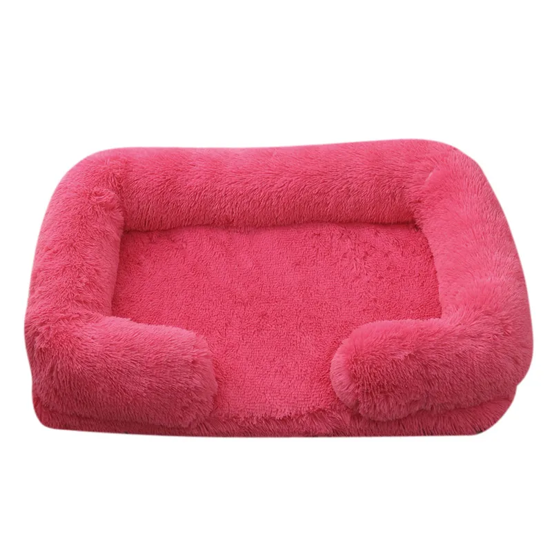 Dog Bed Dog Plush Pet Bed Winter Thickened Pad Dog Sleeping Bed Sofa Removable Pad Dog Small Large Dog square kennel image 3