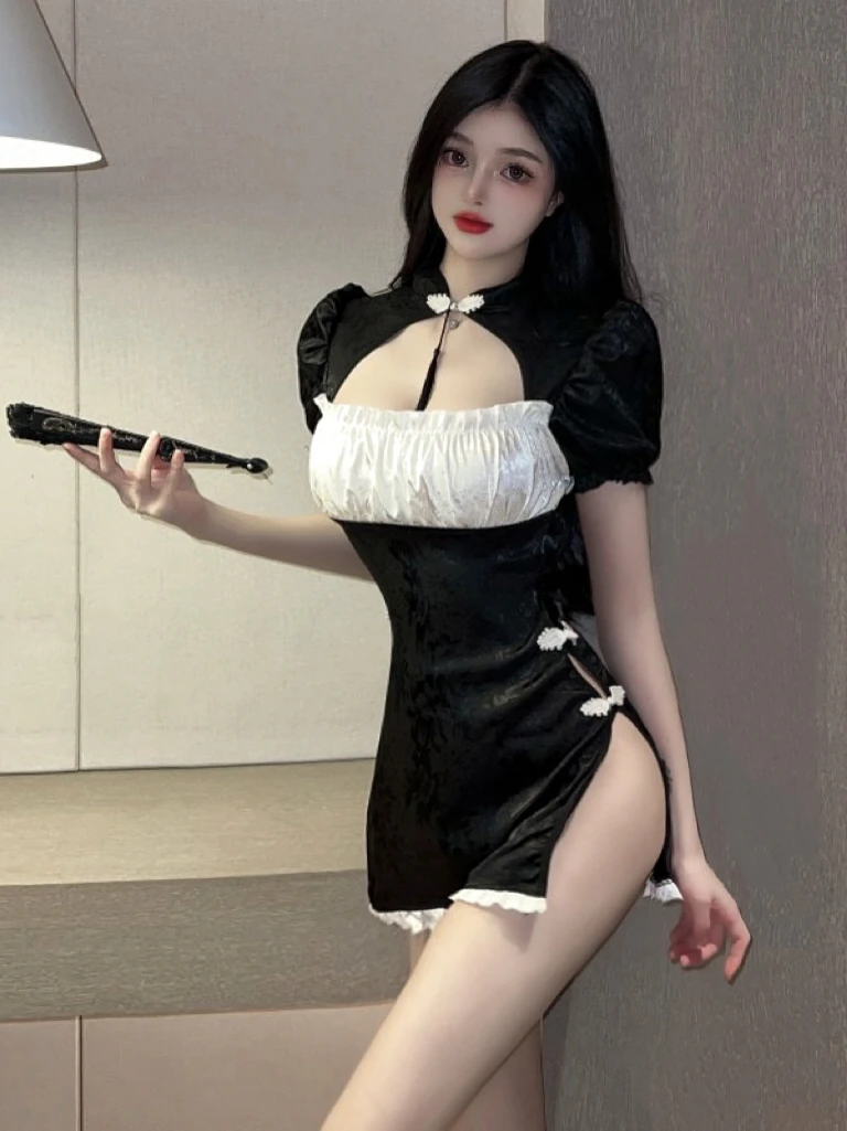 

Сексуальный костюм ort Gogo Le Bar DS Performance Bla And White Color Blo ort Женский модный национальный костюм