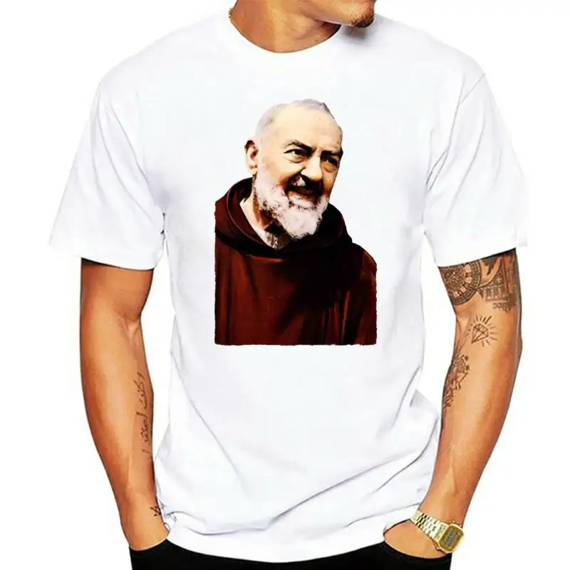 Father Pio--- Khaki T Shirt all sizes S-5XL