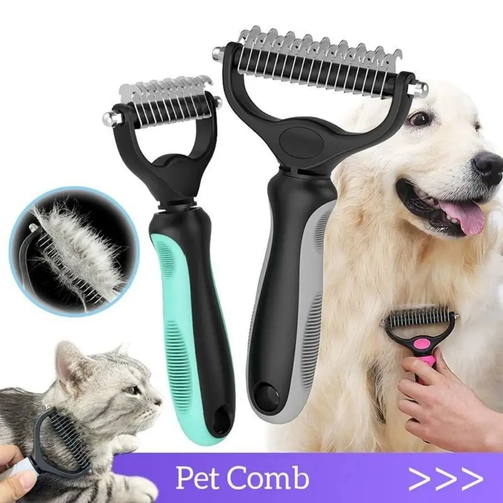 Dog Cat Hair Removal Comb Pet Long Hair Short Hair Pet Grooming Care Brush Trimming Dematting Brush Dog Pet Grooming Equipment