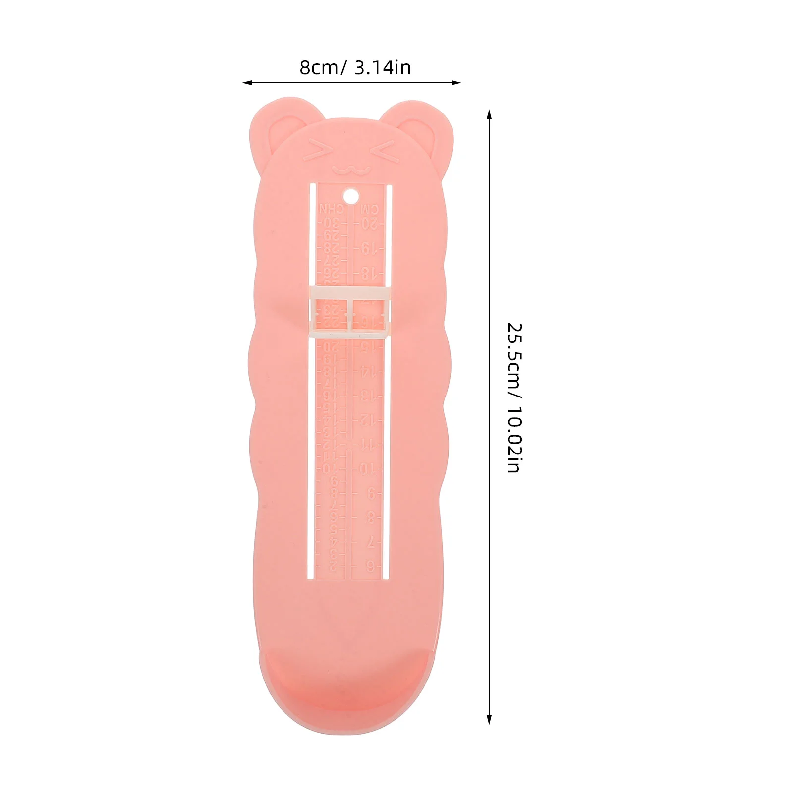 2 Pcs Children's Measuring Instrument Kids Foot Measure Toddler Shoe Sizer Inner Shoes Tool Abs Plastic Length Gauge Measurer