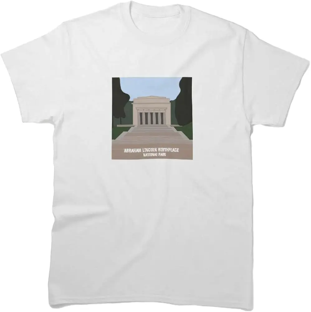 Men Women Shirt Abraham Tee Lincoln Holiday Birthplace Cool  Sleeve Park Friends Unisex T-Shirt Gift for Birthday Presents