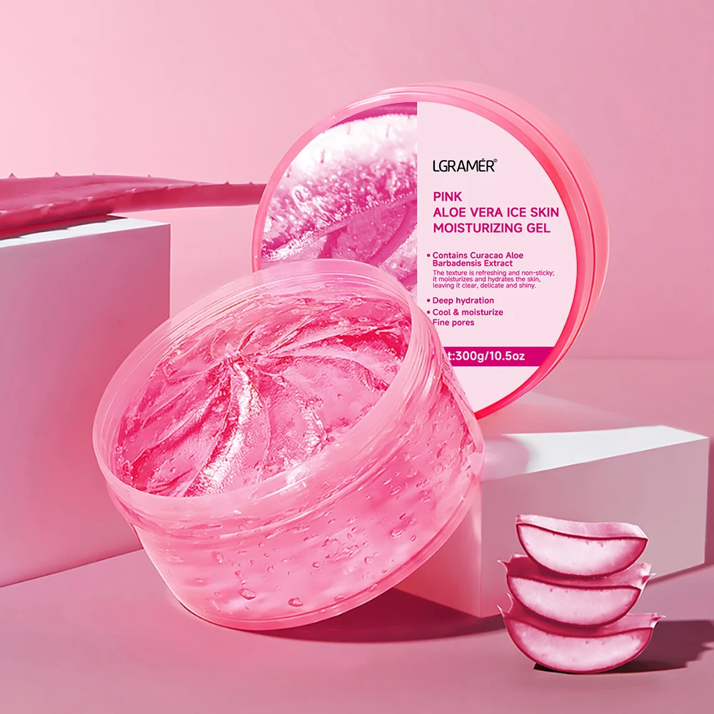 Crema de gel de aloe vera para rostro: tratamiento hidratante para el acné, reparación de quemaduras solares y mascarilla nocturna, calma la piel seca