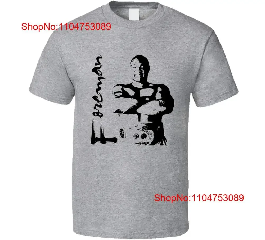 George Foreman Sports T Shirt vintage Washed Stylish Comfortable designer clothes Soft Stretched graphic homme streetwear
