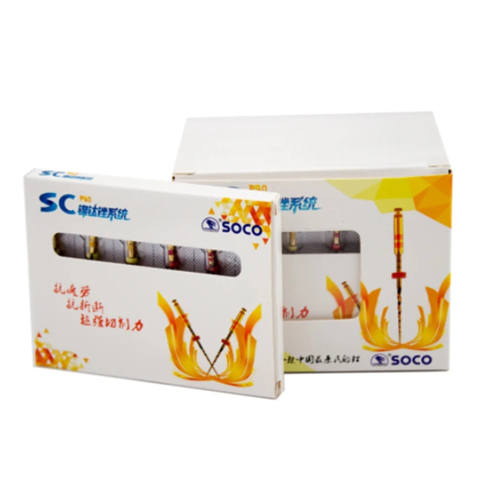 Dental SOCO PRO COXO Endodontic File Root Canal Taper Gold Heat Activated Rotary File Flexible Dentist Materials