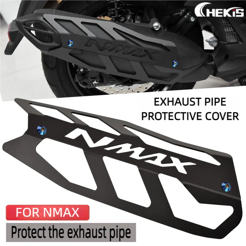 Chekis nadaje się do motocykli Yamaha 2020-2024 Nmax125/155/160 Nmax Turbo Neo Akcesoria do modyfikacji Osłona rury wydechowej Osłona rury wydechowej Metalowa osłona zewnętrzna ochronna
