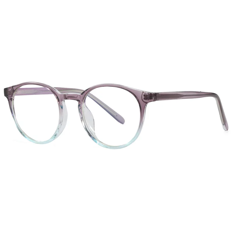 UltraLight TR90 ريترو وصفة طبية مستديرة قصر النظر مد البصر الزجاج الرجال النساء البصرية مكافحة الأزرق الكمبيوتر عدسة فوتوكروميك