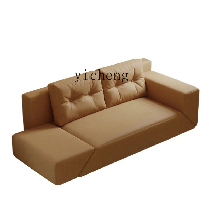 

ZF Living Room Sofa Bed Dual-Use Simple Multifunctional Cream Style Rotating Sofa