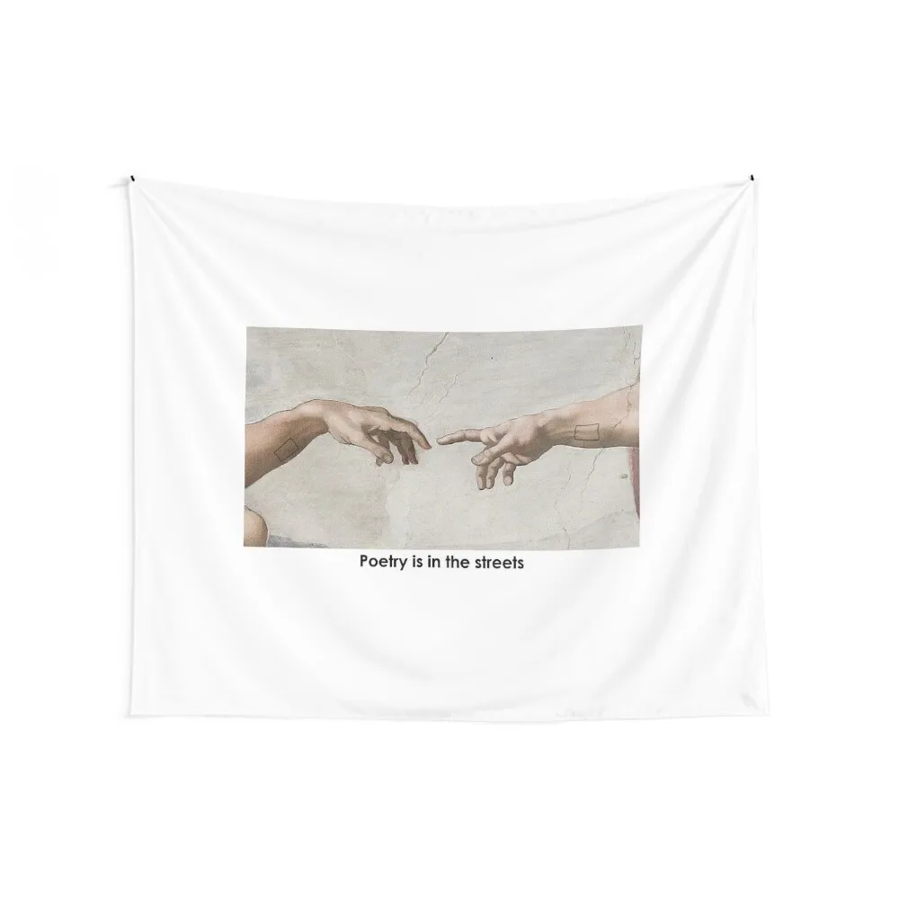 Poetry is in the Streets - The 1975 - Love it if We Made it Tapestry Aesthetic Room Decor Decorations For Your Bedroom Tapestry