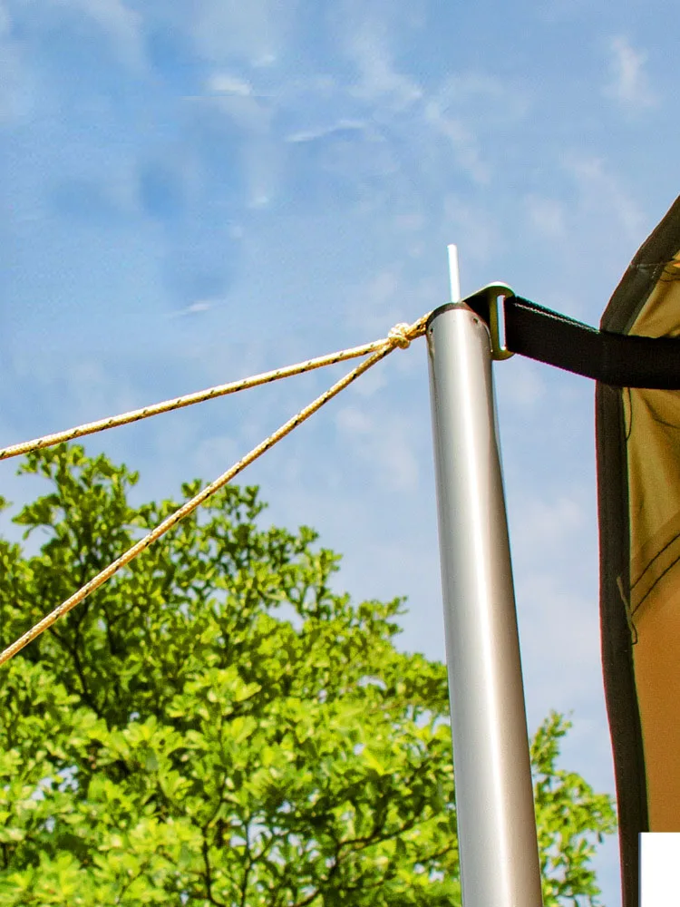 Toldo de hoja de arce para acampar al aire libre, carpa Oxford recubierta de plata, sombrilla a prueba de lluvia, pérgola portátil, gran espacio, protección UV