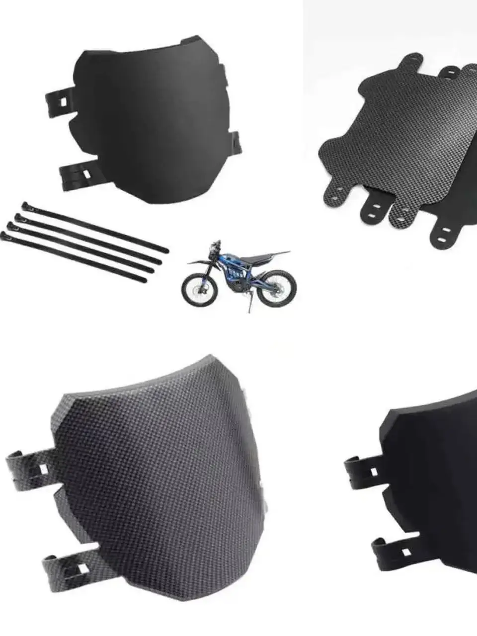 AliExpress NONE For Surron Talaria Sting Motorcycle Accessories Front License Number Plate For Stark Varg Ridstar Q20 Registration Plate E-Bike