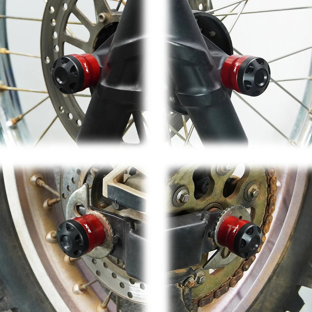 Fit For HONDA XR70R XR80R XR100R XR190L XR125L XR150L YAMAHA YBR 125 Motorcycle Front or Rear Wheel Axle Fork Crash Sliders